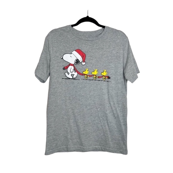 PEANUTS Santa Snoopy and Woodstock Christmas Holiday T-Shirt size Medium - Picture 1 of 10